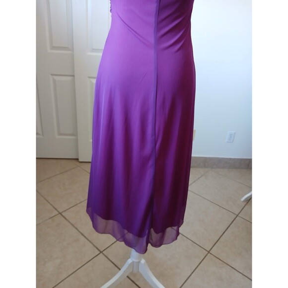 Windsor Beaded Waist Party Cocktails Dress Purple Medium Cocktails Embellished - Picture 6 of 15